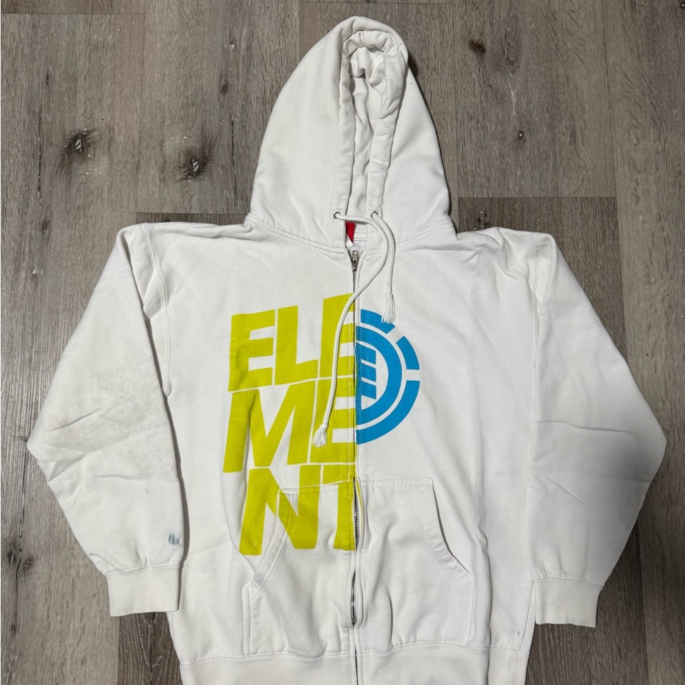 Y2K VINTAGE ELEMENT ZIP UP HOODIE